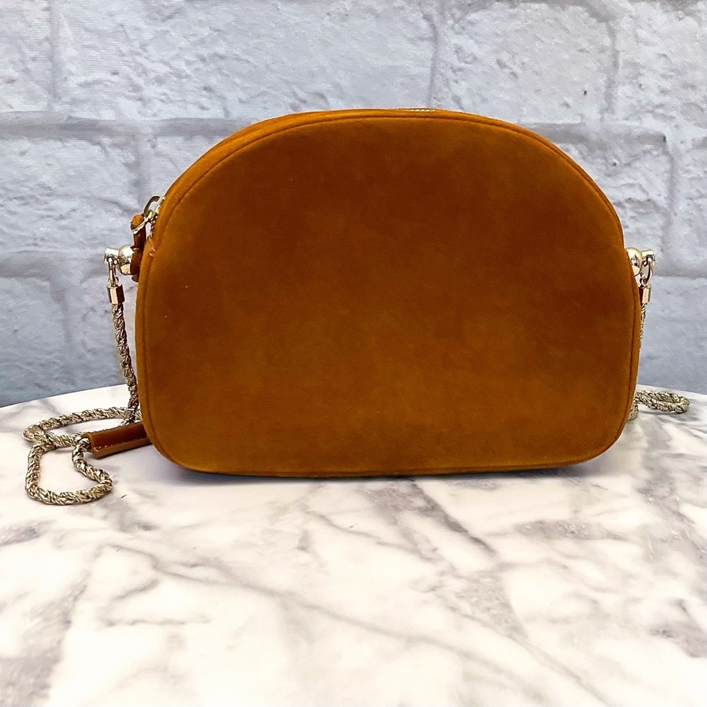 Sezane Dean Bag Quilted Leather Crossbody Noisette Brown NWT - Picture 10 of 11